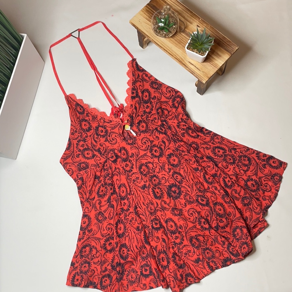 Free people sunrise orange combo top